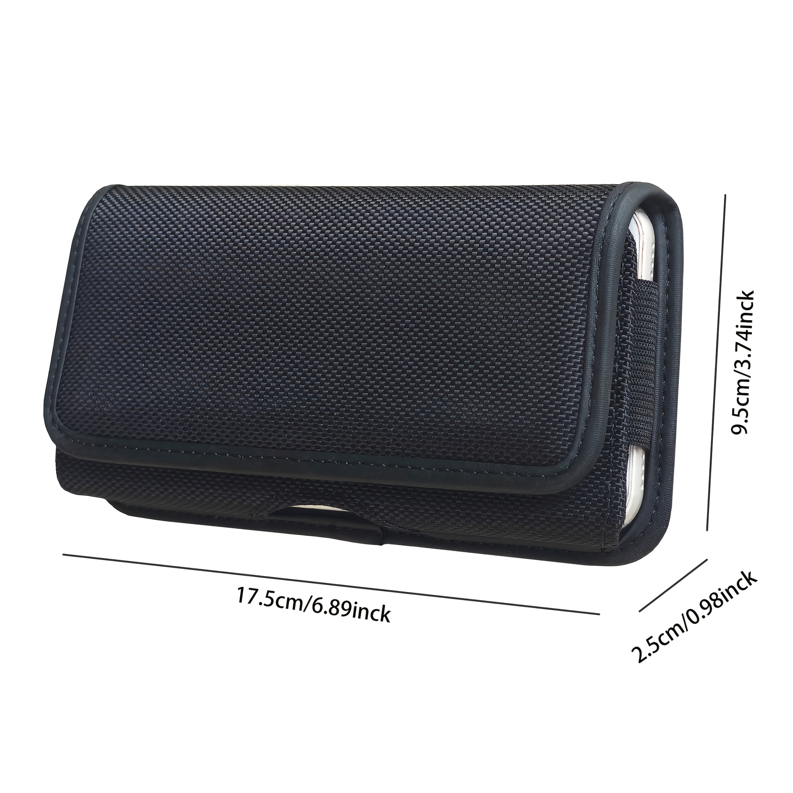 TEMU Phone Case: Mobile Phone Waist Bag Insertion Card Hanging Waist Phone Case With Belt Wearing Nylon Oxford Cloth Mobile Phone Protective Cover