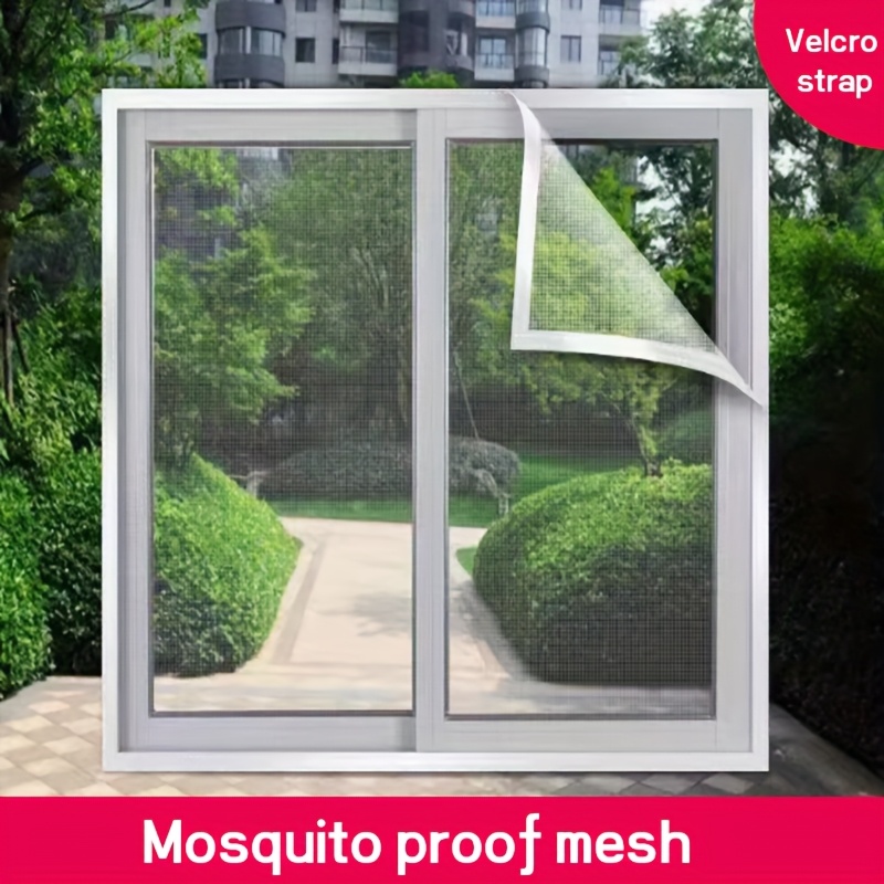 4 Zanzariere Finestra Adesive - Ritagliabili, Senza Foratura, Anti Insetti Bianche - Foto 6