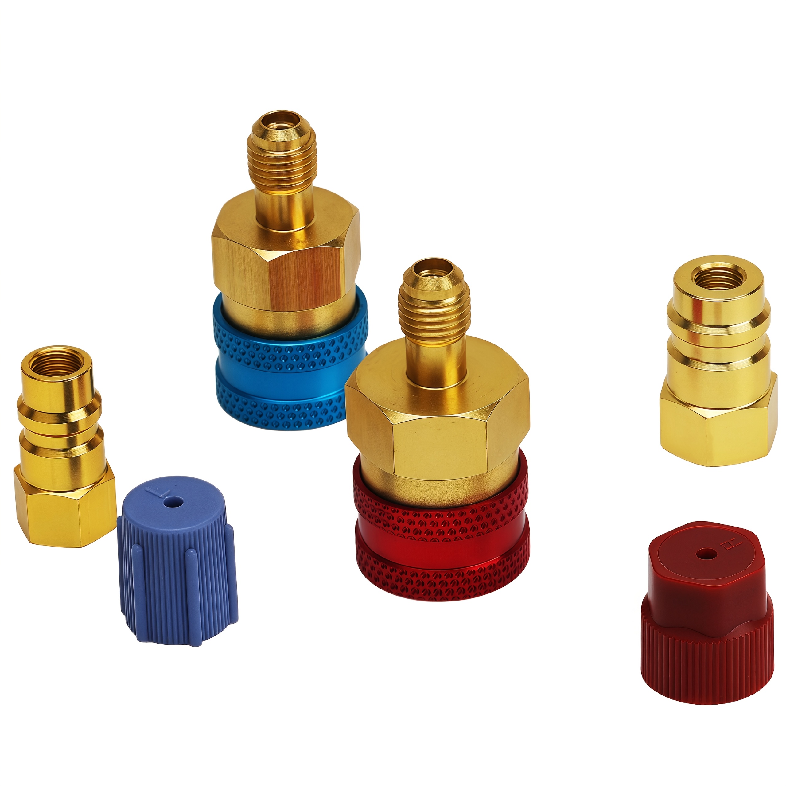 Image of Adapter Quick Fitting Coupler For R1234yf To R134a High Low Side Adapter Fitting Connector Car Airconditioning Fitting Car Tools