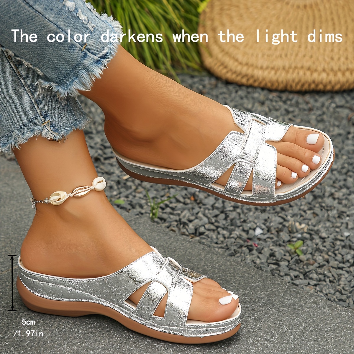 

-on Wedges For Women, Summer Toe , Mid , , Man- Materials, For & European Quanzhou