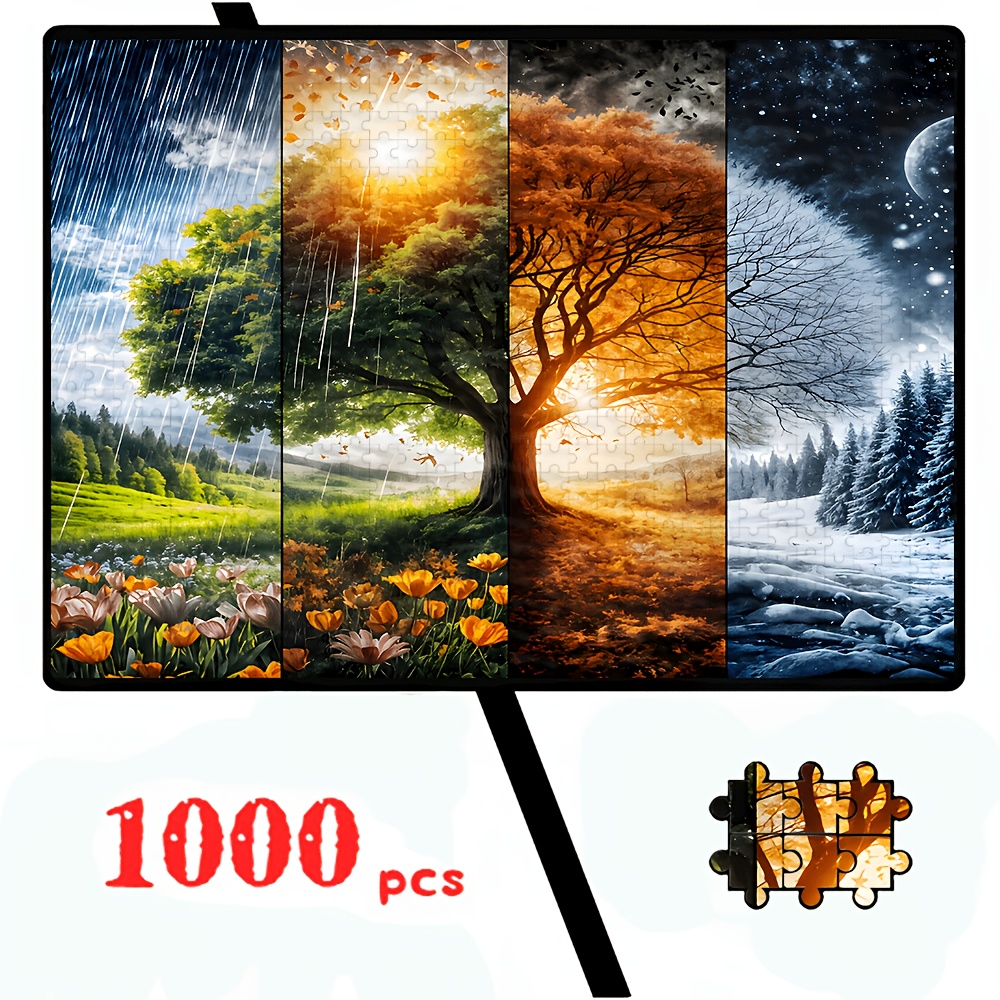 Image of 500pcs/1000pcs Jigsaw Puzzle Large Puzzle Gift Family Interaction, Decoration, Premium Puzzle Designed For Birthdays, Halloween, Thanksgiving, Easter, Gift, By Puzzle Enthusiasts