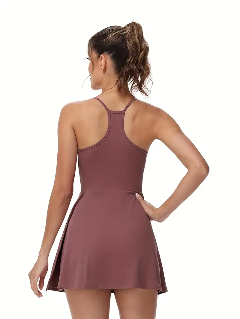 athletic dress with separate shorts Athletic Dress with Detachable Shorts for Summer Fun
