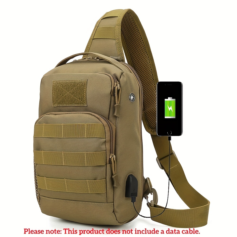 Men's Crossbody Chest Bag Outdoor Sports Fishing Hiking - Temu