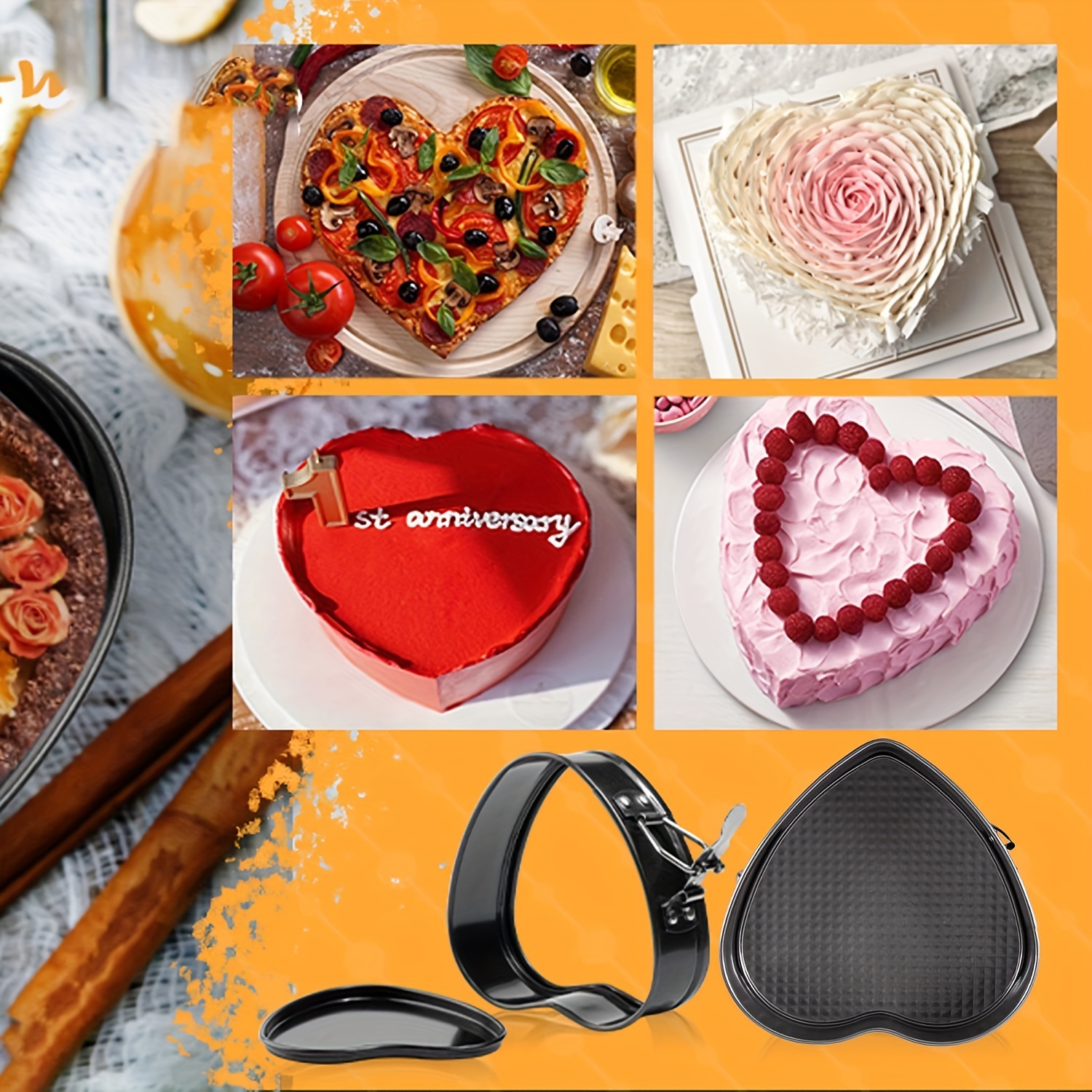 Springform Pan Inch Heart Shaped Cake Pan Cross Shaped Cake Pan