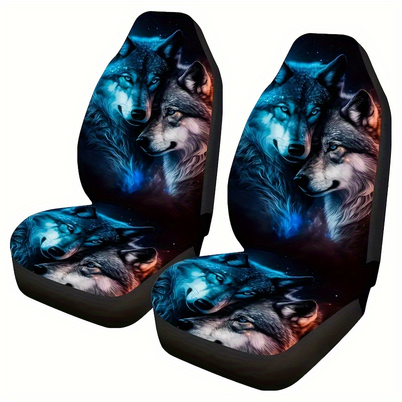 

Wolf Car Covers - 2pcs Set, Protectors For , Suvs, Sedans & Trucks, Polyester