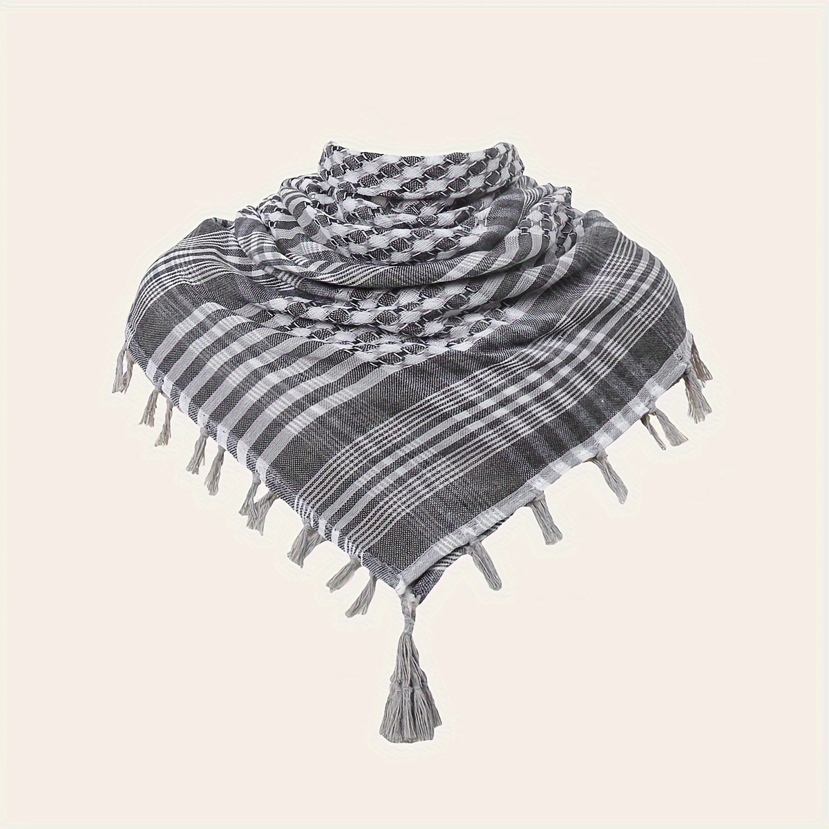 Store Black Trim White Shawl / Wrap