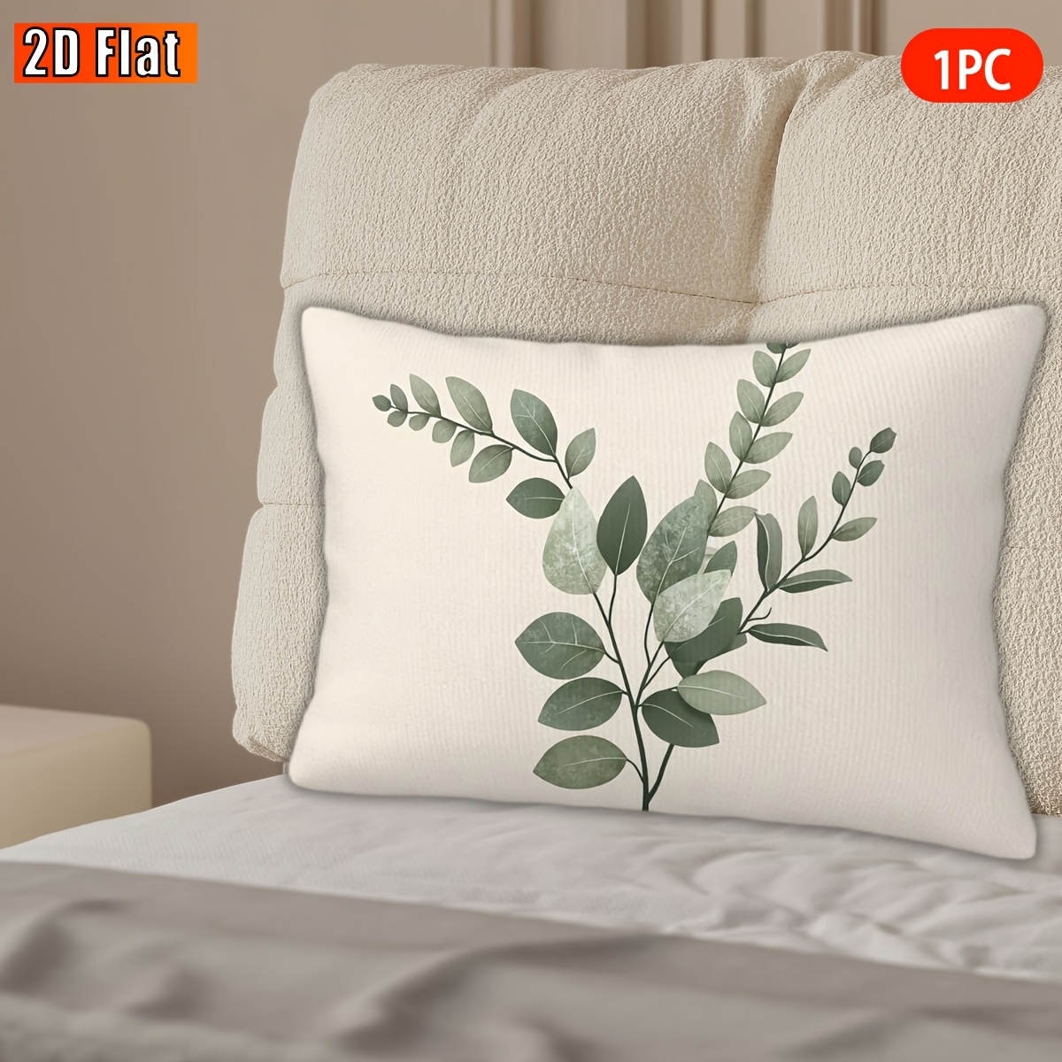 TEMU 1 de cojín 2D | de , felpa, impresión , ideal para decoraciones de Pascua, San Valentín, Navidad, Halloween, poliéster lavable a máquina, cierre