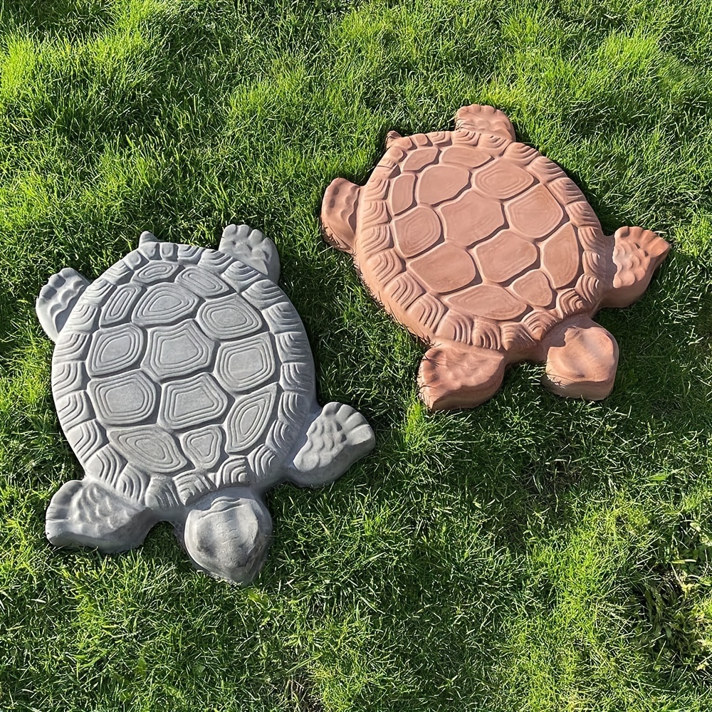 schildkröten-  schildkrötenförmige   zementform wegform für garten rasen einfahrt pflasterung fliesen schwarz