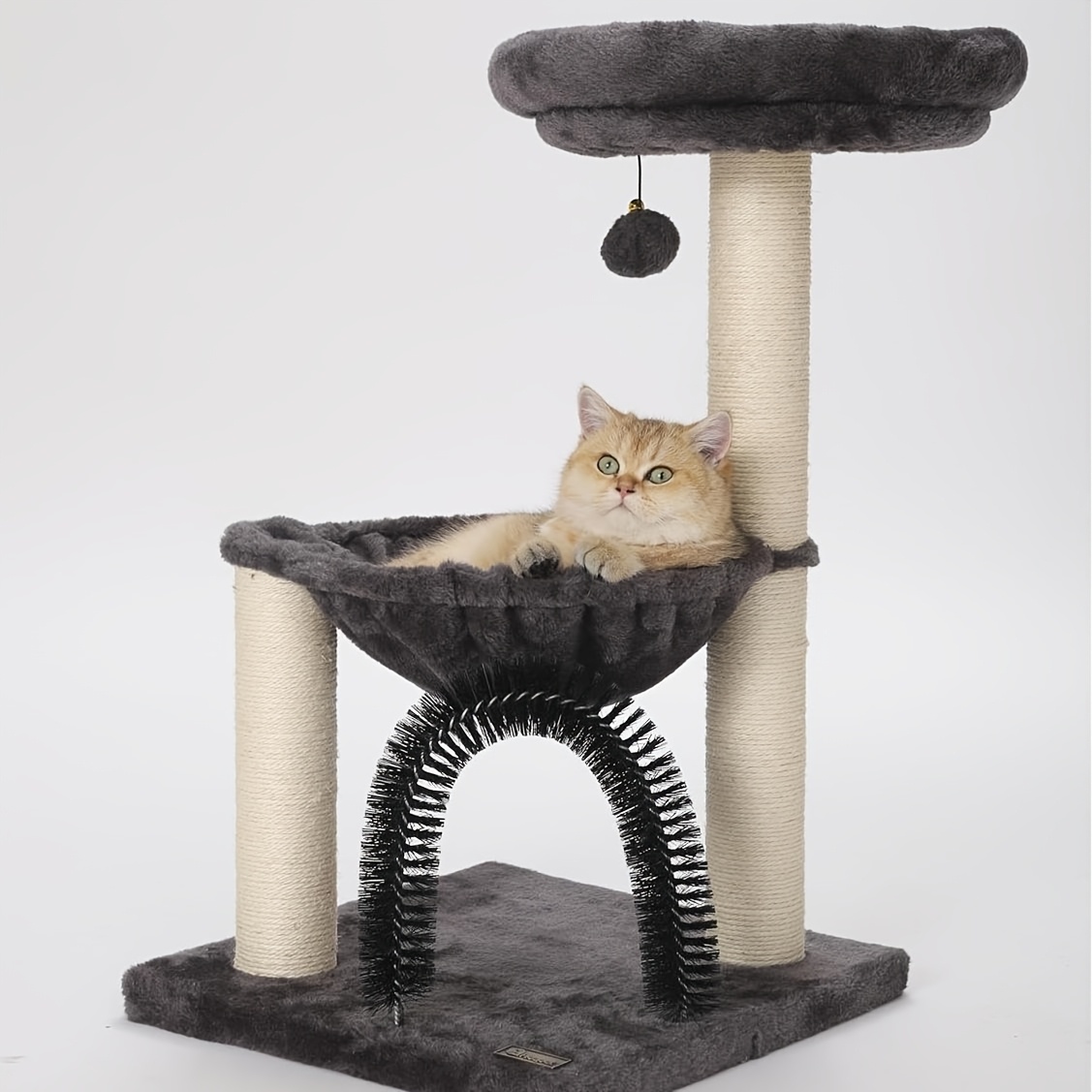 

Fluffydream 27.5 Inches Tower For Indoor Cats, Multi-level Cat Tree With Scratching Posts Plush Basket & Perch For Play Rest, Cat Activity Tree With Ball For Kittens/small Cats