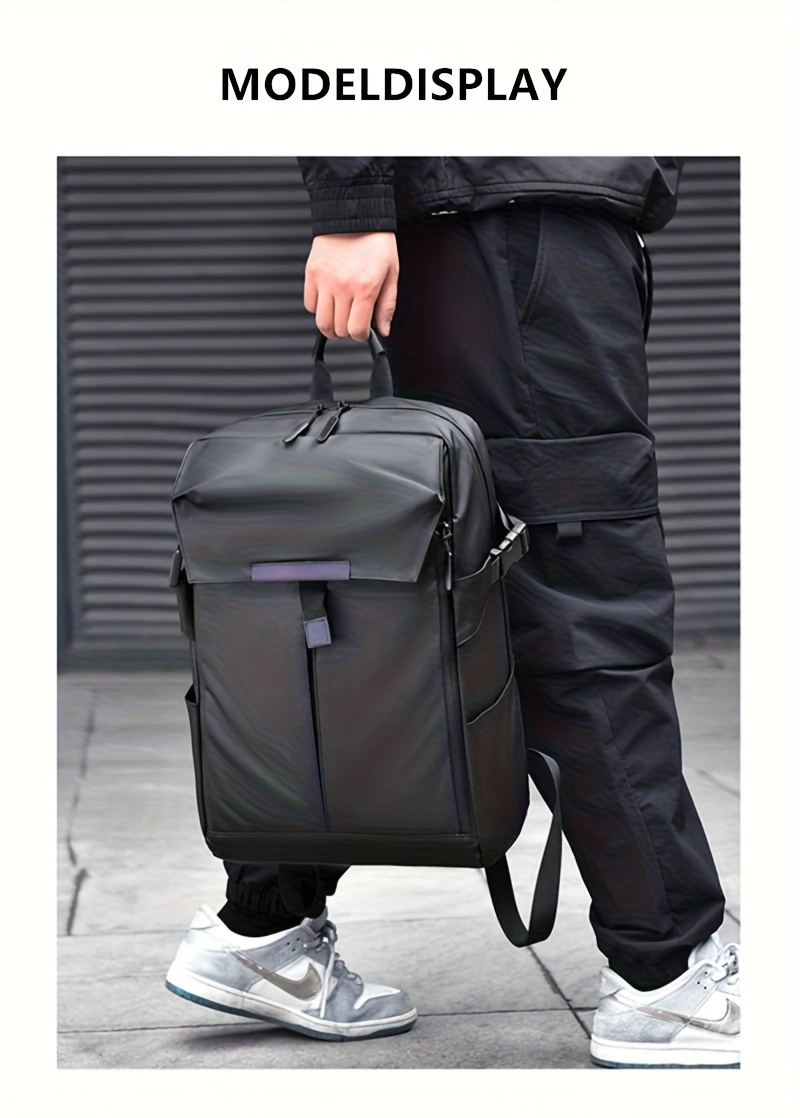 Large Capacity Casual Travel Laptop Bag, Multifunctional Men's Backpack, High-End Business Work Commuter Backpack, Basketball Bag