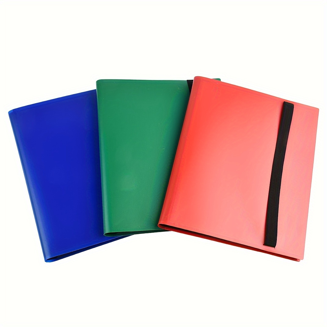 

1pc Pvc Trading Card Binder, 9-pocket Side Loading Album, Holds 360 Cards, Sports Organizer For Soccer, Basketball, Hockey Cards