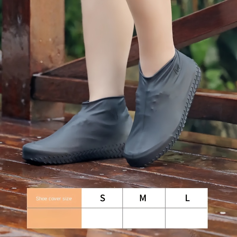 Fashion Reusable Silicone Shoe Cover Waterproof Non-slip Rain Boots