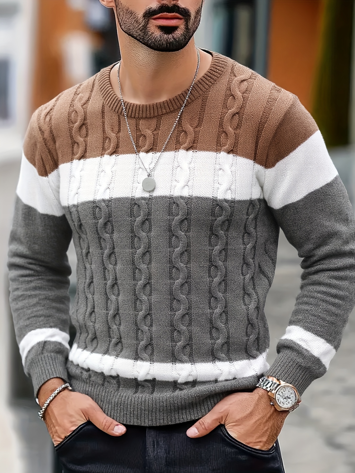 Pull Homme Manches Longues TOFOTL - Sous-pull Thermique, Style élégant Pour Travail, Mode Ou Quotidien