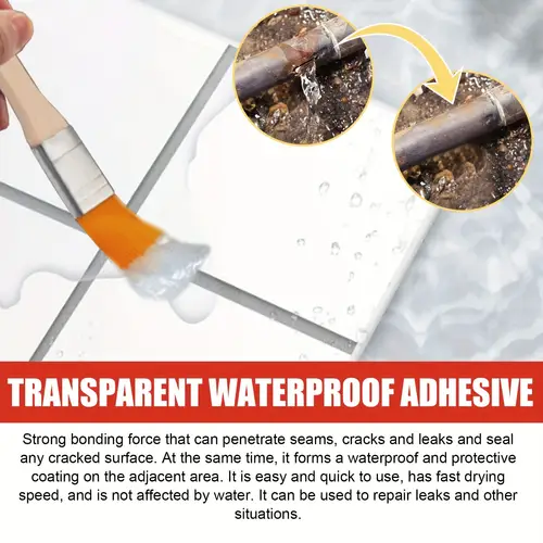 transparent waterproof roof bathroom kitchen wall waterproof free smashing brick leakproof repair paint