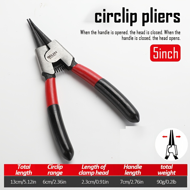 TEMU Electric Heavy Duty Snap Ring Pliers Set: 5