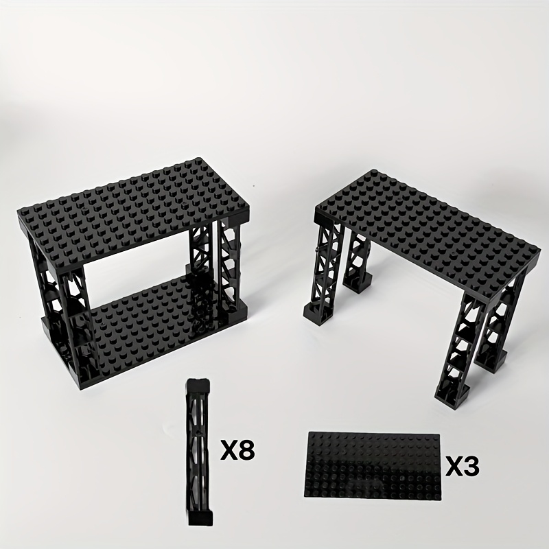3 Tier Desktop Organizer with Building Blocks Storage Solution