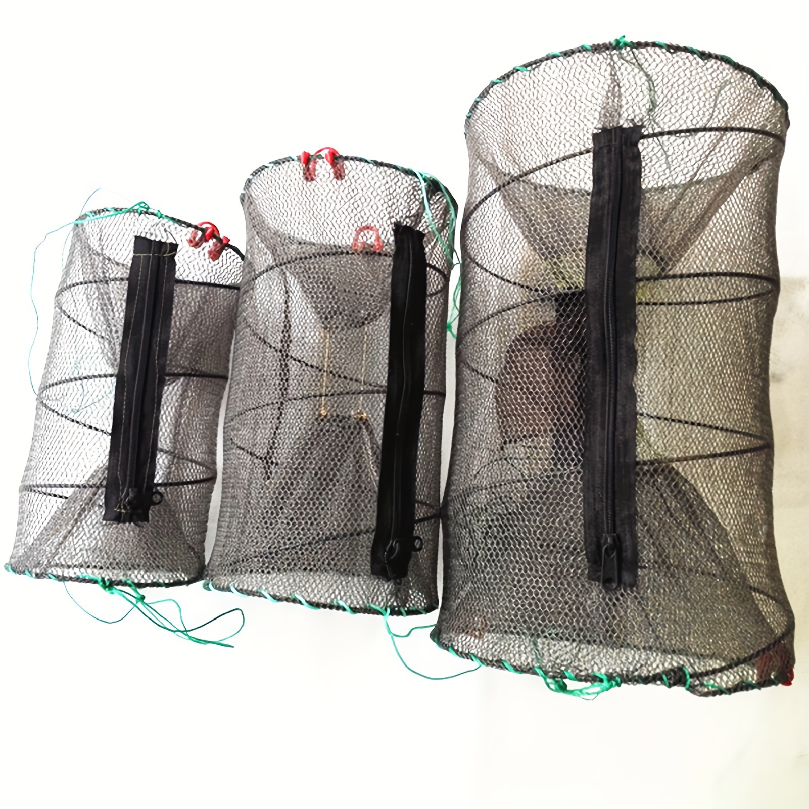 

Fishing Net Mesh Fish Cage Foldable Reusable Fishing Nets Universal For All Types Fish