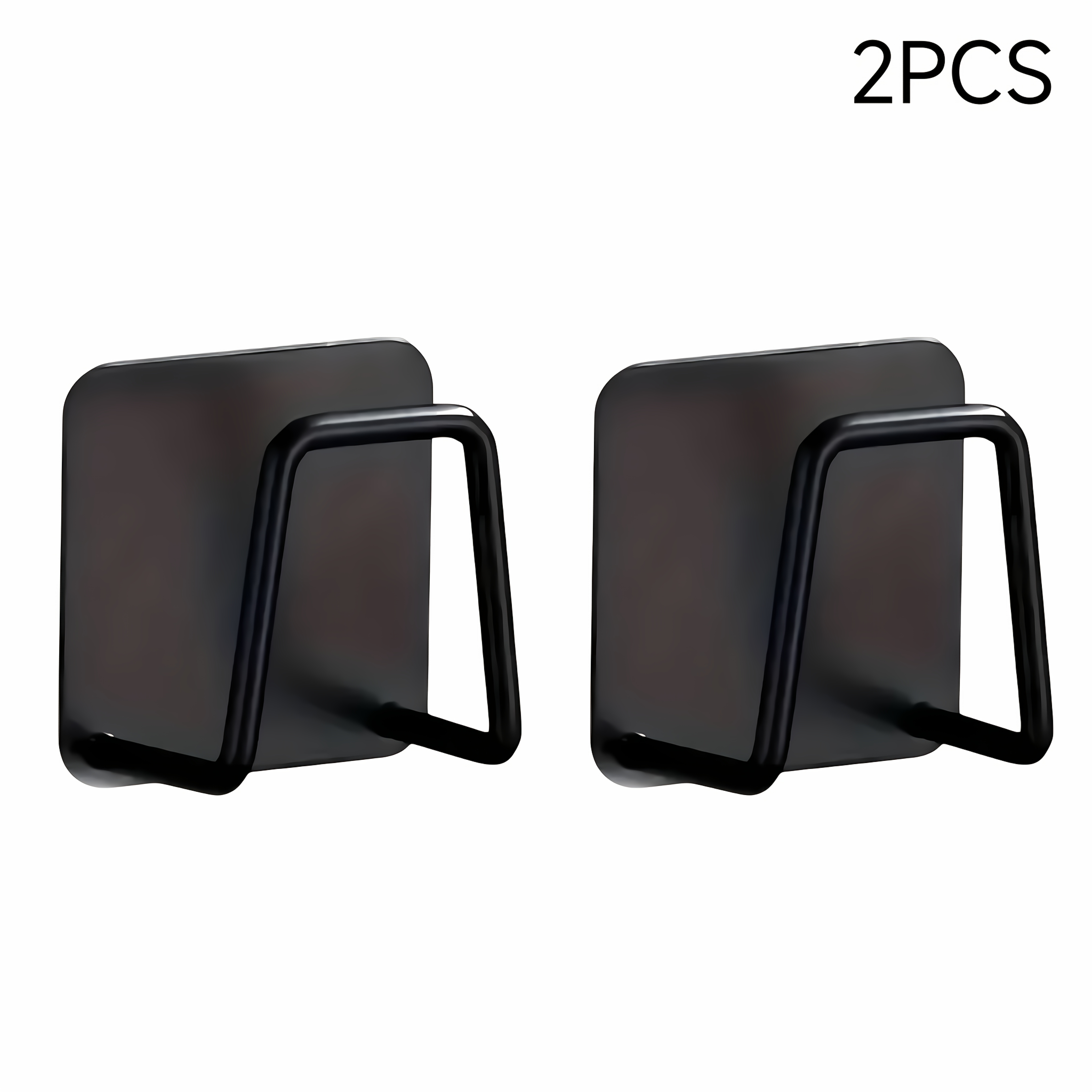 TEMU 2pcs Stainless Steel Wall-mounted Sponge Rack, No Drilling Required, Suitable For Kitchen Sinks, Can Store Sponges And Small Tools, Rust-proof
