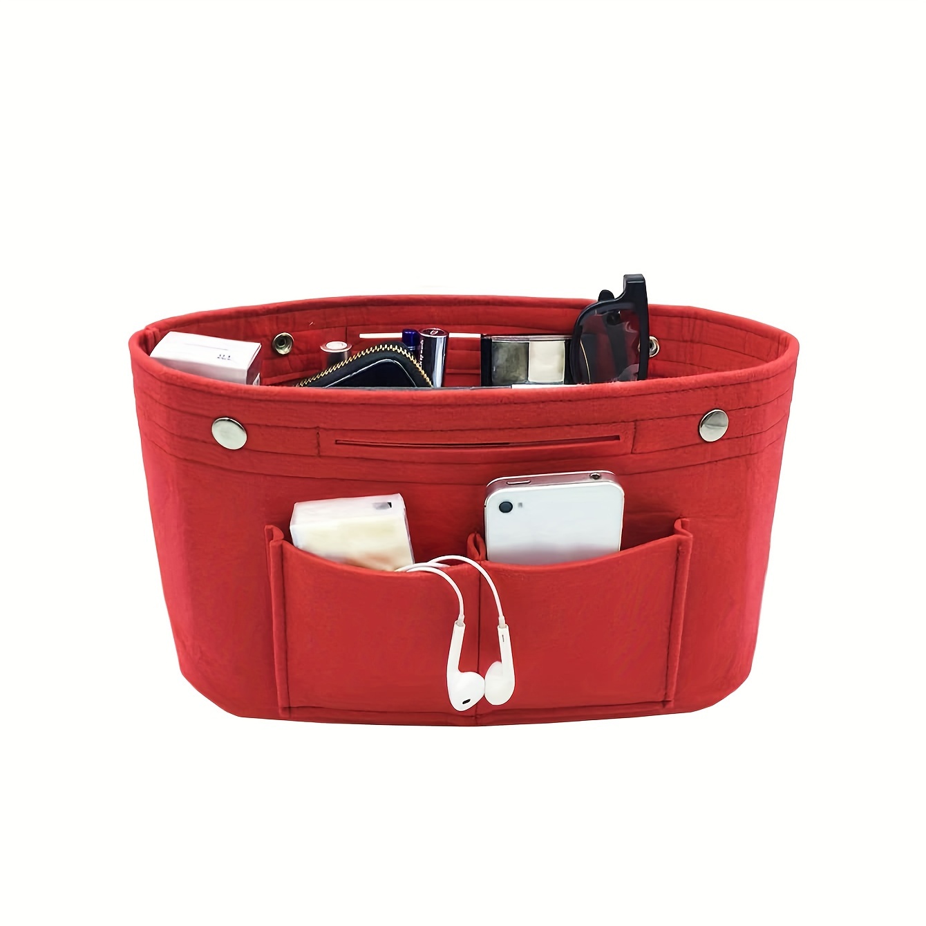 TEMU Organizador de Bolso , Organizador de Bolso de Fieltro, Organizador de Bolso de Fieltro, Adecuado para Organizador de Bolso de
