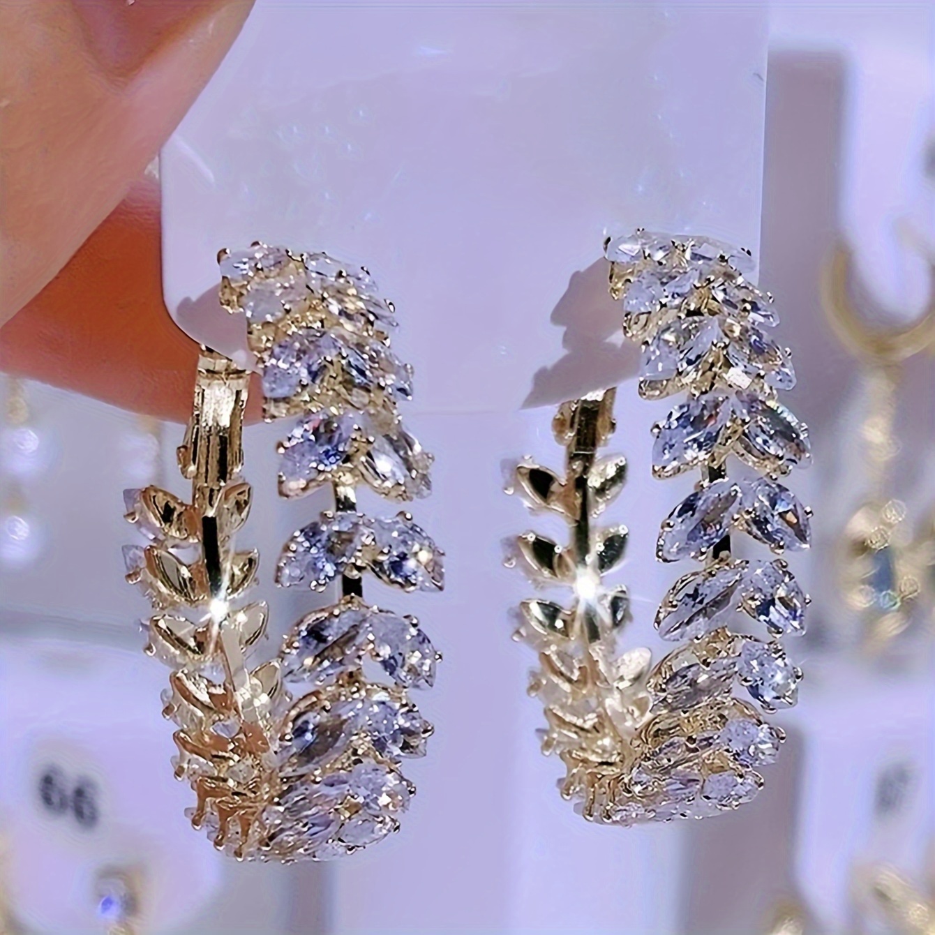 TEMU Wheat Earrings Women' Earrings Everyday Versatile Temperament Earrings