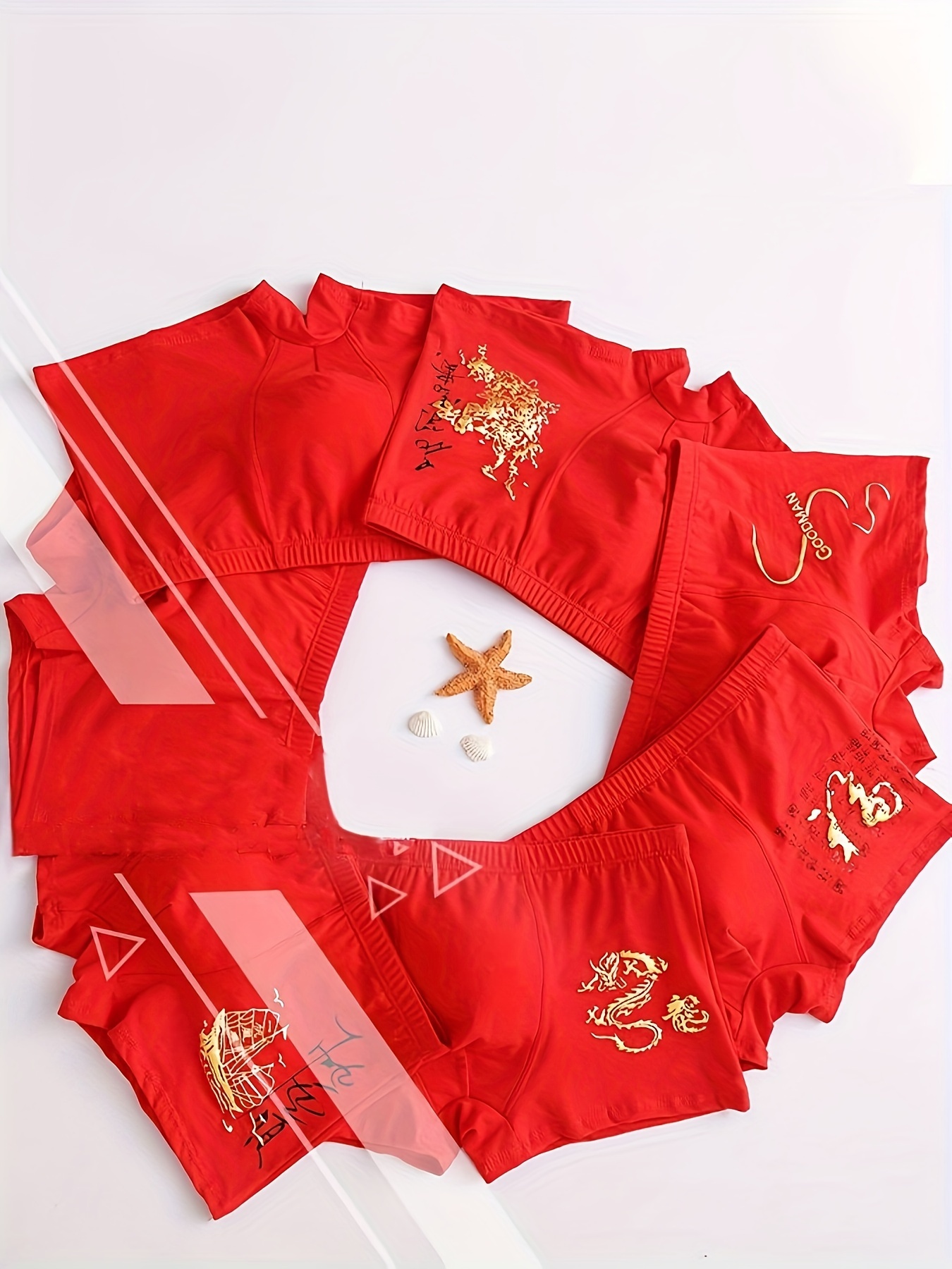 Dragon Print Men's Underwear New Year Christmas Gifts - Temu