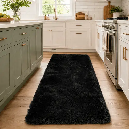 grey kitchen mat sold on Temu United States