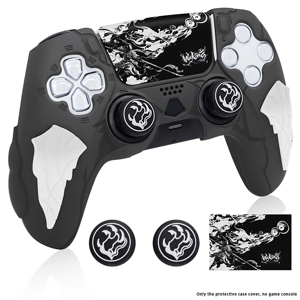TEMU Suitable For Ps5 Controller Silicone Cover, Suitable For P5 Game Controller Protective Case, Food-grade Silicone Odorless, Fashionable Design,