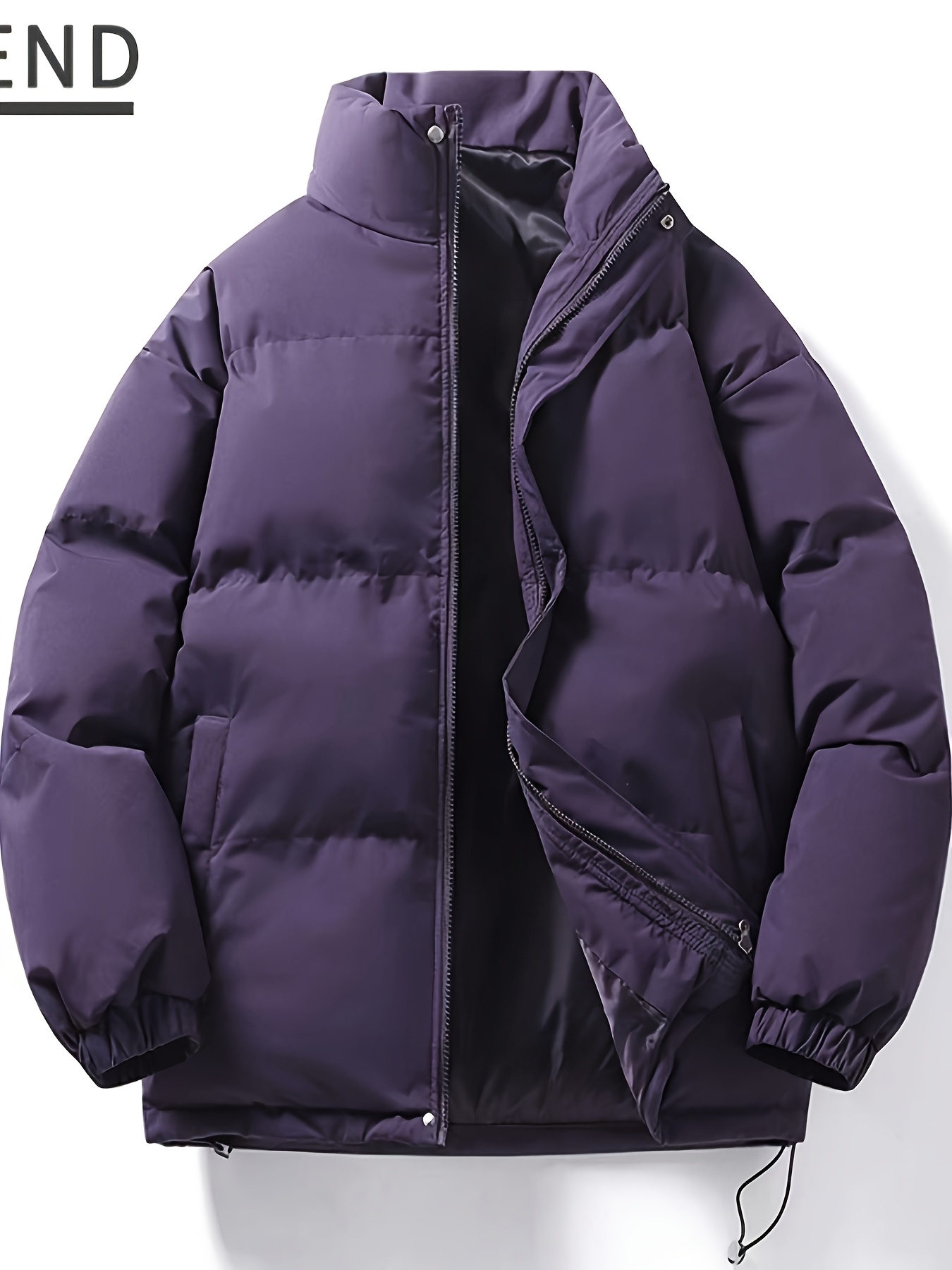 Winter Padded Custom Style Hoodless Outerwear, Comfortable & Warm