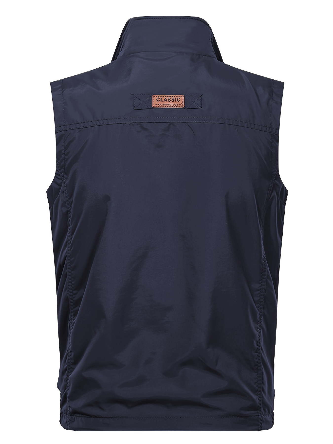 Men's Casual Quick Drying Cargo Vest with Zipper Pockets for Outdoor Fishing Camping,Temu