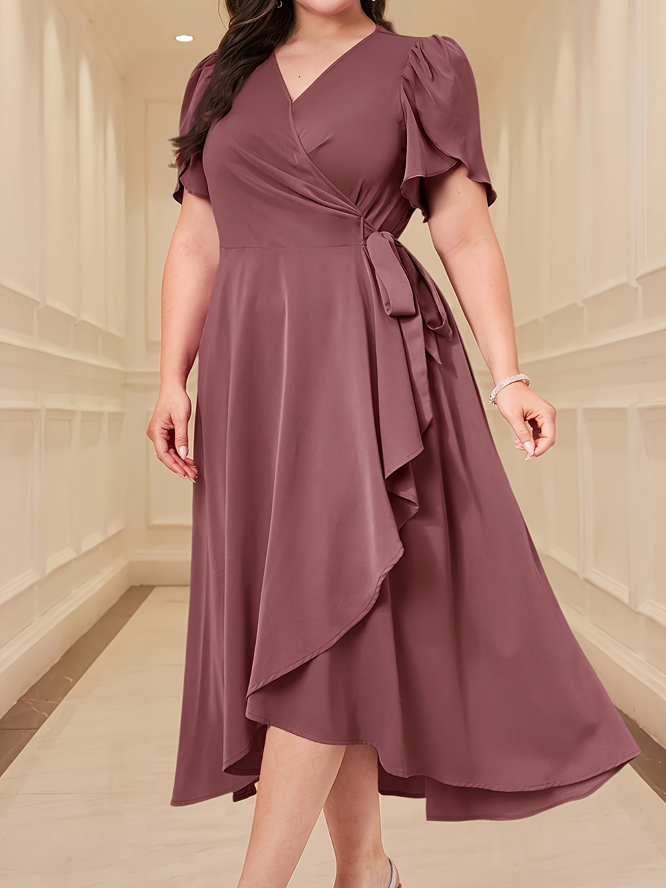 women dinner dresses Long Formal with Pleats Simple Elegant Evening Gowns Dress for Prom (US, Numeric, 14, Regular, Regular, Burgundy) at Amazon Women's Clothing store women's light pink ballet printed dress Size:34W L30 PL Label