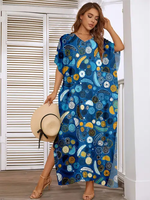 loose flowing summer dresses Women's Linen Maxi Dress, Long Summer Dress With Pockets, Loose Casual Dresses for Women