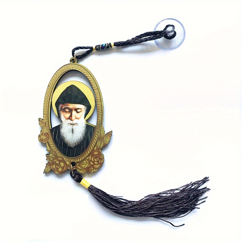 Vintage Wood Pendant - Thanksgiving, Easter, Christmas, New Year Ornament - Manufactured Wood Drop With Hanging Tassel - Non-electric, Universal Holiday Decor