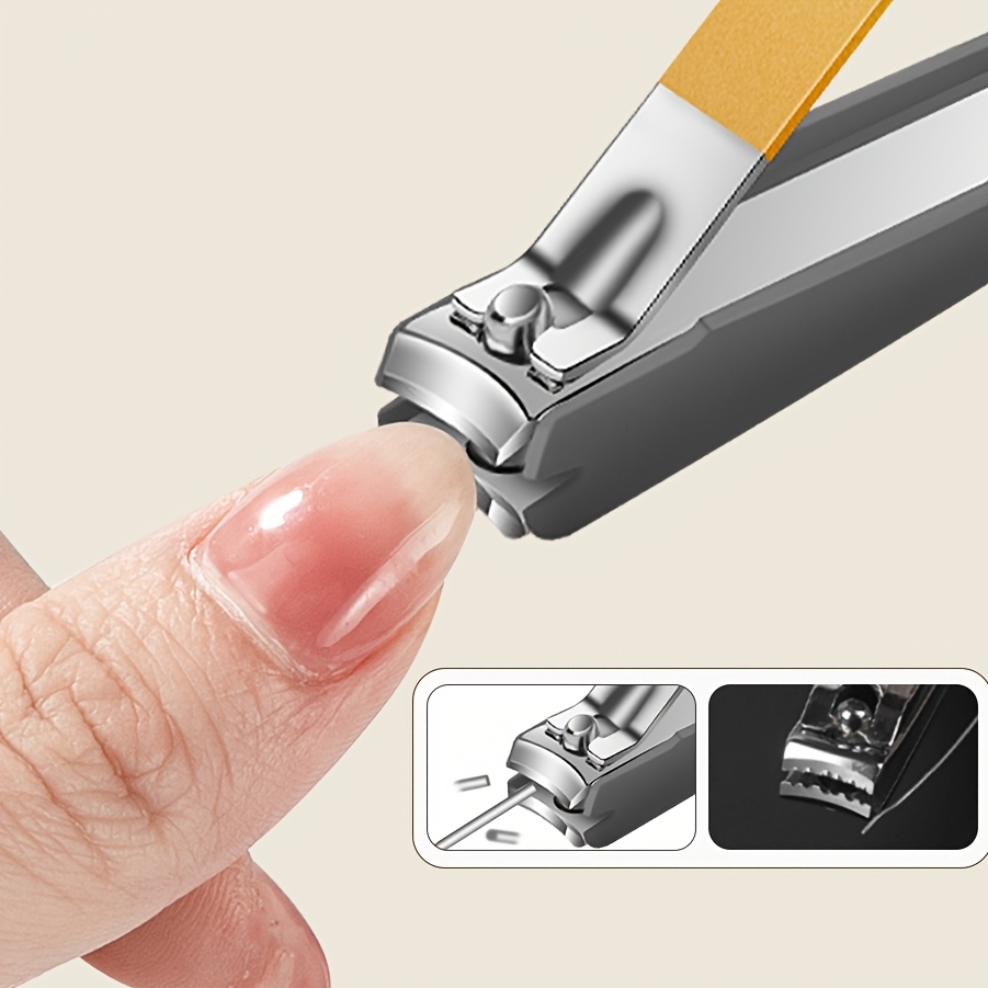 Nail Clipper Set with Splash Guard and Storage Case