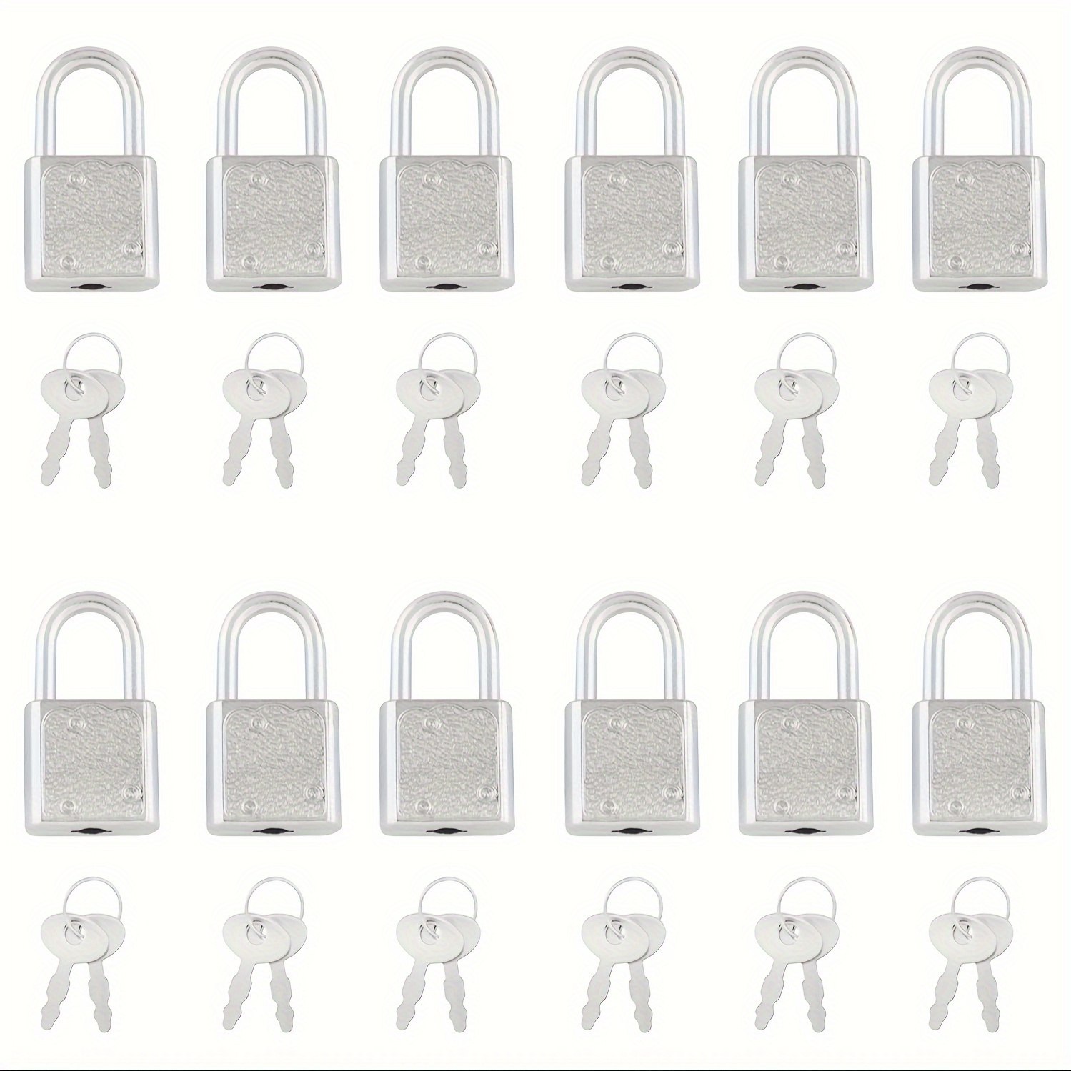 Image of 12pcs Mini Padlocks With Keys - Vintage Decorative Locks For Jewelry Boxes, Journals & Personal Items - Small Durable Metal Locks, No Power Supply Needed