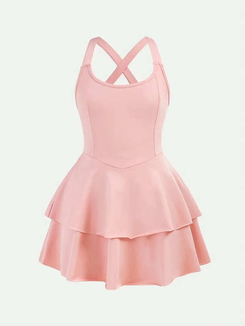 girls tennis dress built in shorts featuring a crisscross - Temu Italy girls tennis dress built in shorts featuring a crisscross - Temu Italy