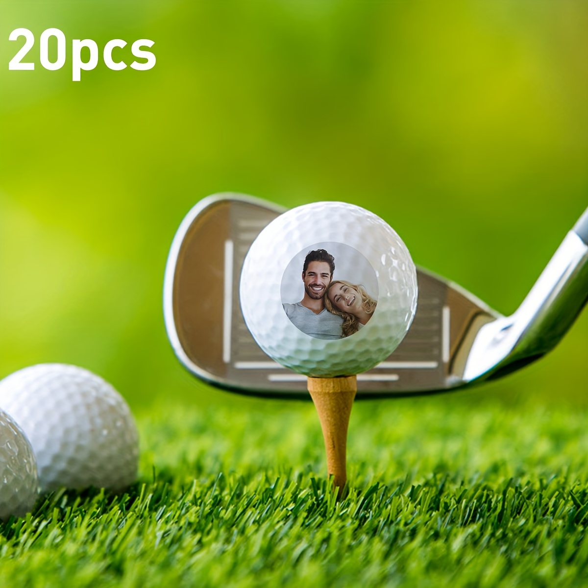 TEMU Custom Picture And Name Golf Balls, Personalized Golf Balls, Customized Photo Golf Balls, Golf Accessories, Customizable Gifts For Golf Lovers,