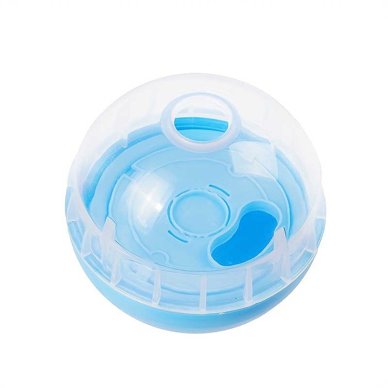 Image of Interactive Dog Treat Dispenser Puzzle Ball - Transparent Rolling Ball Feeder, Boredom Relief And Exercise Promoting Mental Stimulation And Dental Health, Leak-proof Design, Without Battery