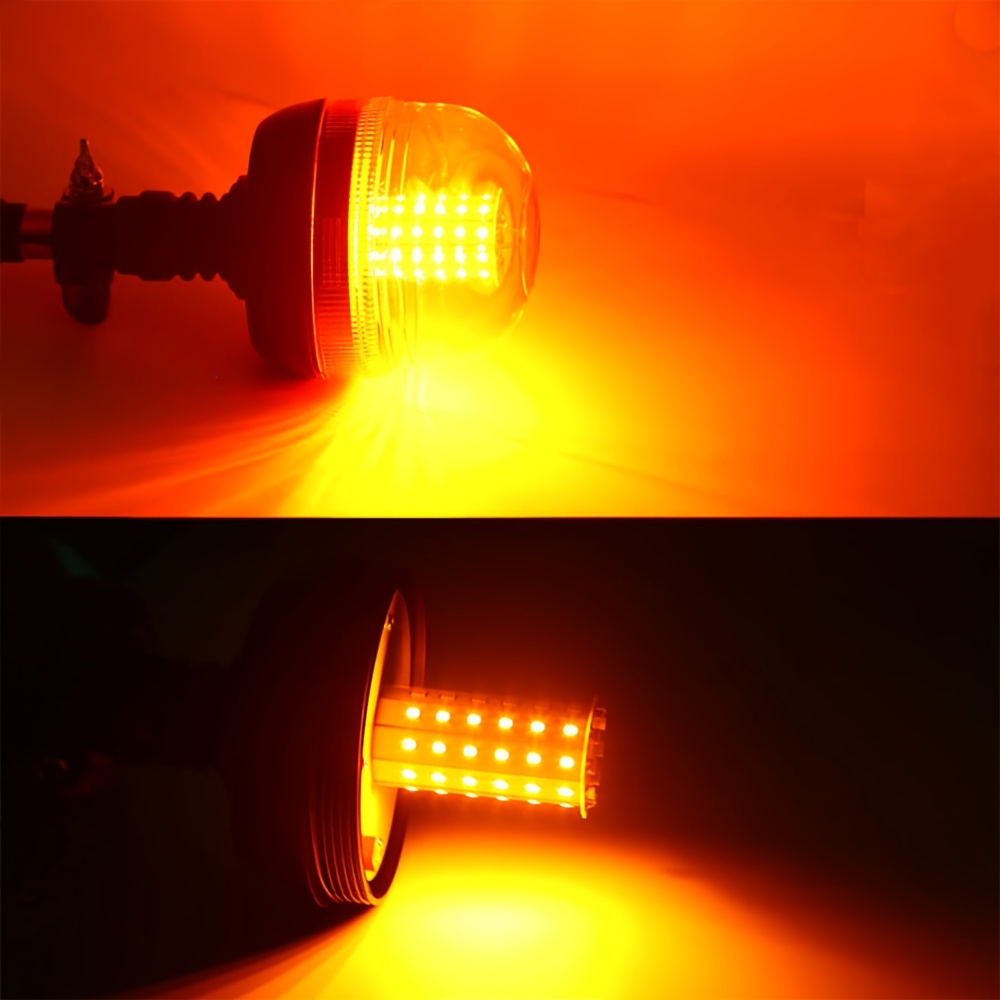 1 парче led мини светлосна лента за покрив, 40 парчиња килибарно светло за работа, црна основа, светла за итни случаи за косилки, атв камиони, трактори, колички за голф, utv  , 12v 24v, без батерија Детали за производот 5