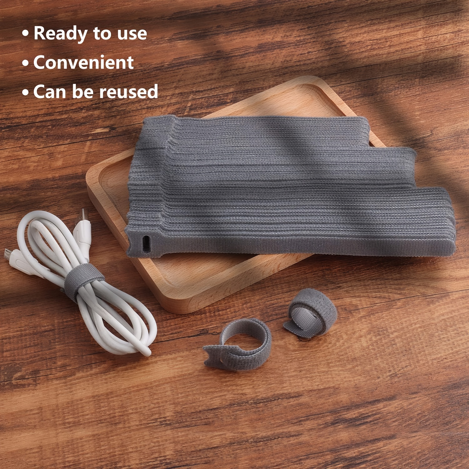 150pcs Reusable Adjustable Cable Ties for Home & Office Organization
