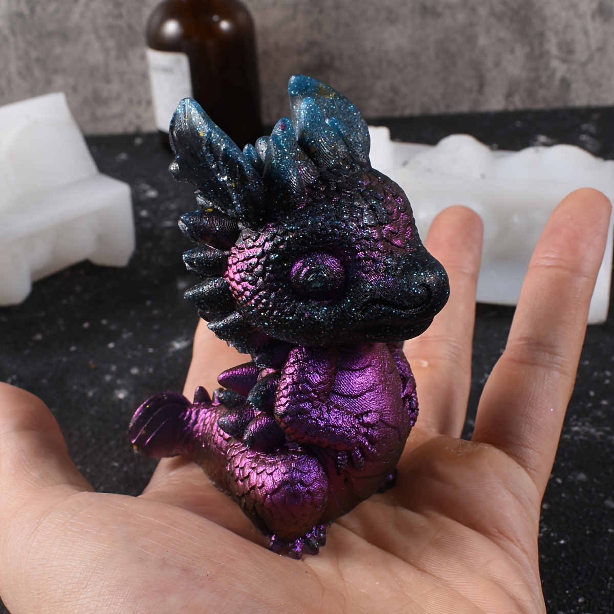 

Dragon Baby Silicone Mold For Resin Crafts - Cute Epoxy Casting Molds For Diy Projects, Clay Crafting & Home Decor