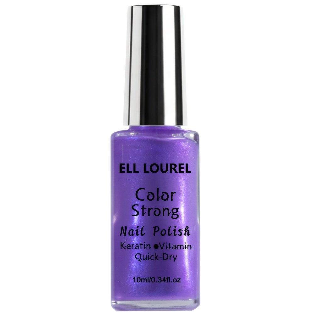 Image of Ell High- Cool- Lavender Purple Nail Polish - Covers In 1 Stroke With , Saturated Color. Marks Or Texture. Chip-resistant With A Strong, Durable Nail Surface. You Apply, The