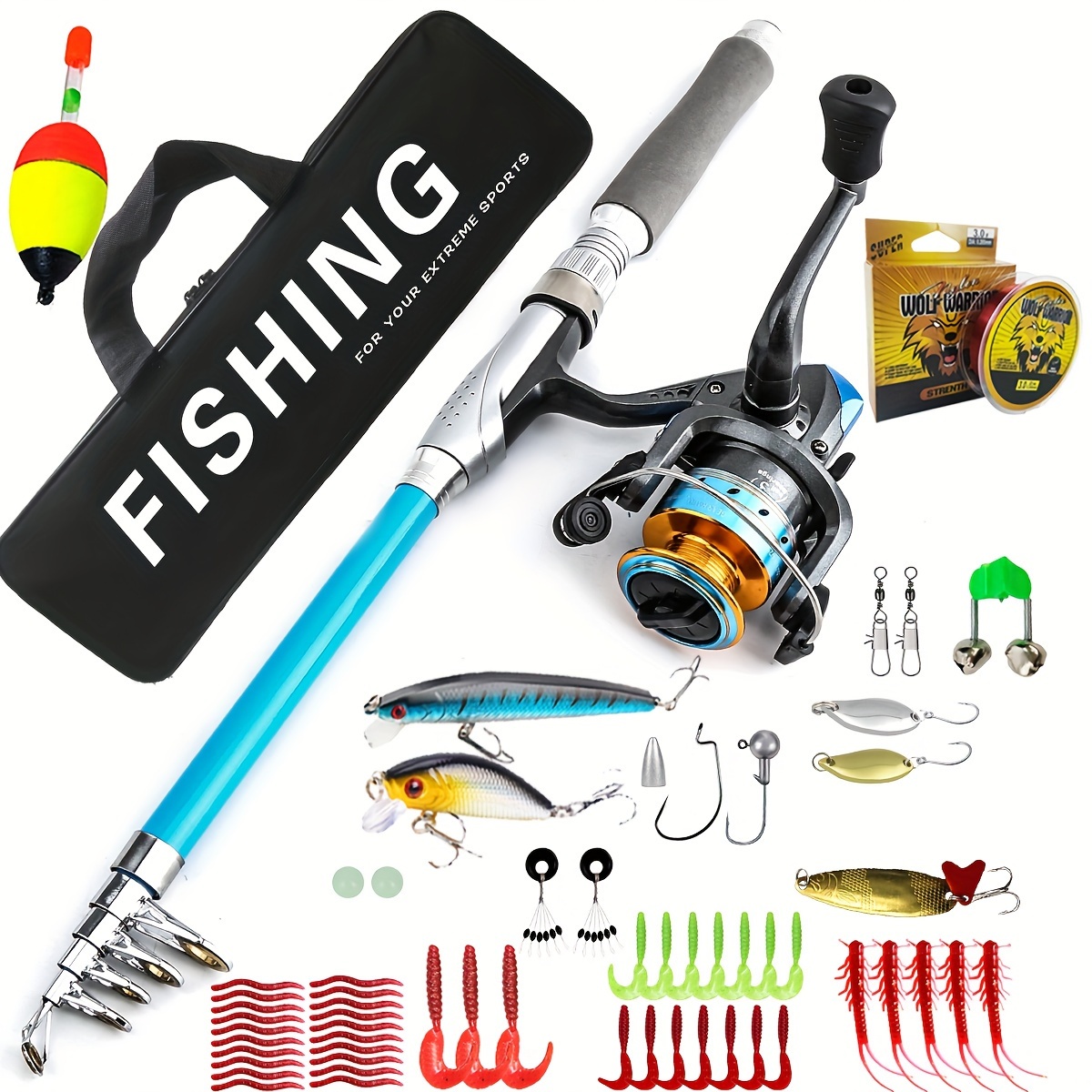 1 Set Pocket Size Fishing Rod - Pen Style Fishing Rod And Reel Combo,  Portable Telescopic Mini Fishing Rod, Travel Fishing Rod, Don't Miss These  Great Deals