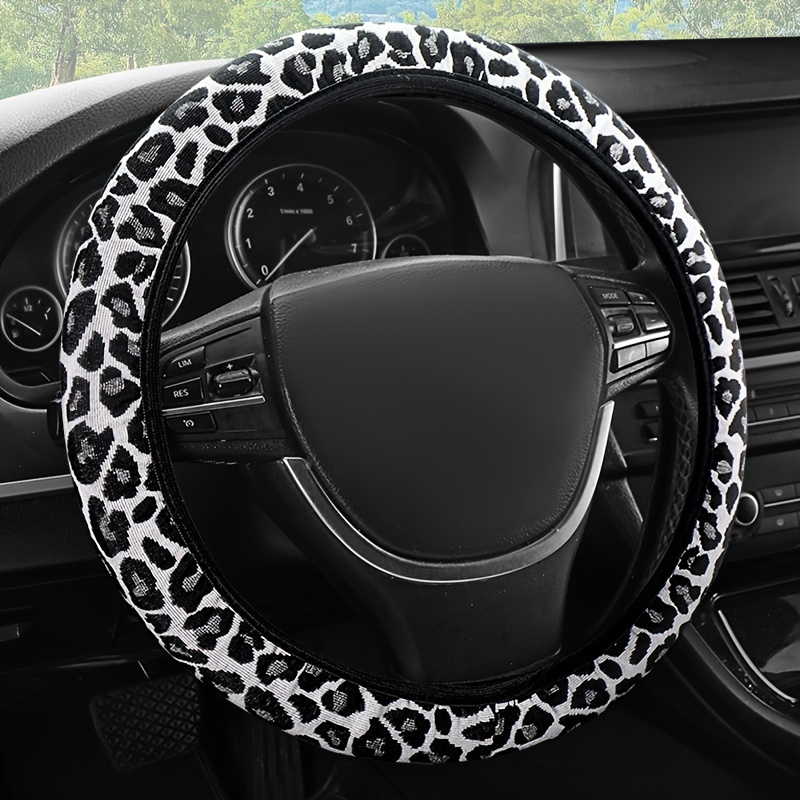 TEMU A 2024 New Breathable Car Steering Wheel Cover For Men And Women, Round Ultra-thin D-shaped Sweat-absorbent Anti-slip Cover, Universal For ,