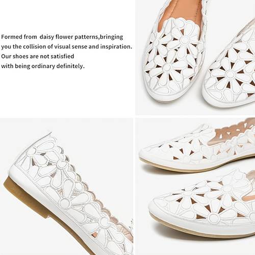 womens fashion flats womens dress shoes comfortable loafers everyday popular color slip ons fashionable floral ballet flats floral leather round toe dress shoes