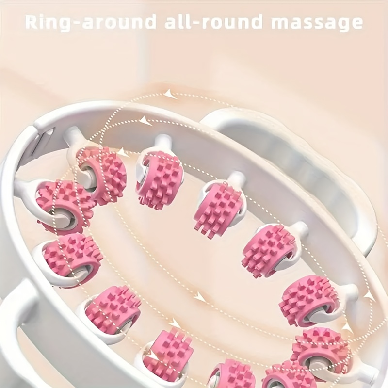 round roller manual massage tool to massage leg back musculature stretch muscles after exercise Product details 3