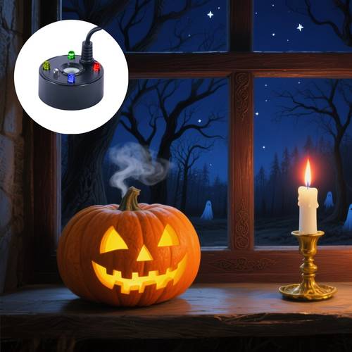 LED Atomizer, Aquarium Sprayer for Home Humidification – Perfect Halloween Decor with Witch Cauldron Mist Effect and Water Feature Accessory