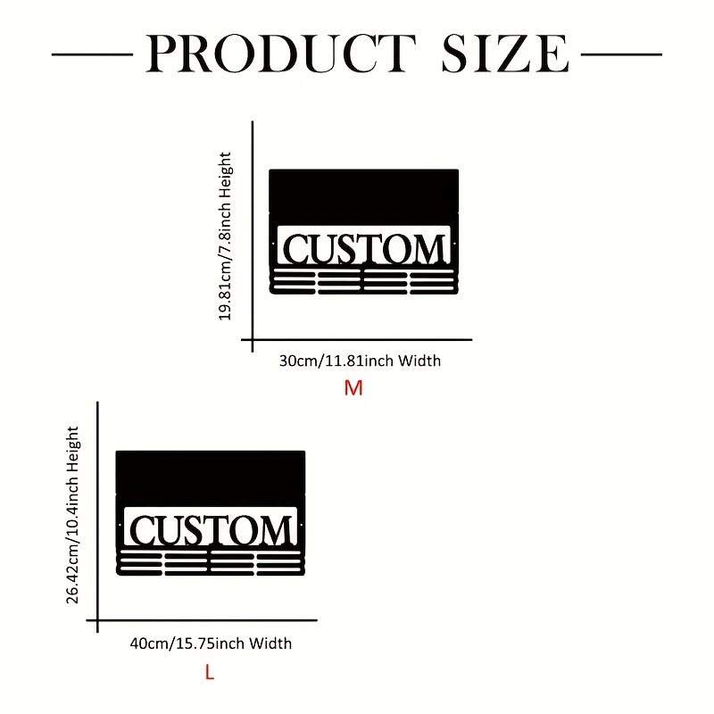 TEMU Halloween Christmas Decorations Personalized Trophy Stand And Medal Hanger - Custom Golden Brand Display Rack, Sturdy Iron Construction,