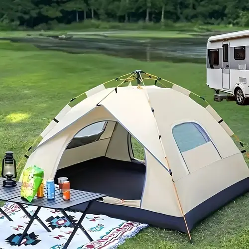 automatic camping tent lightweight tent for 4 6 people windproof uv protection beach outdoor travel hiking camping hunting fishing etc