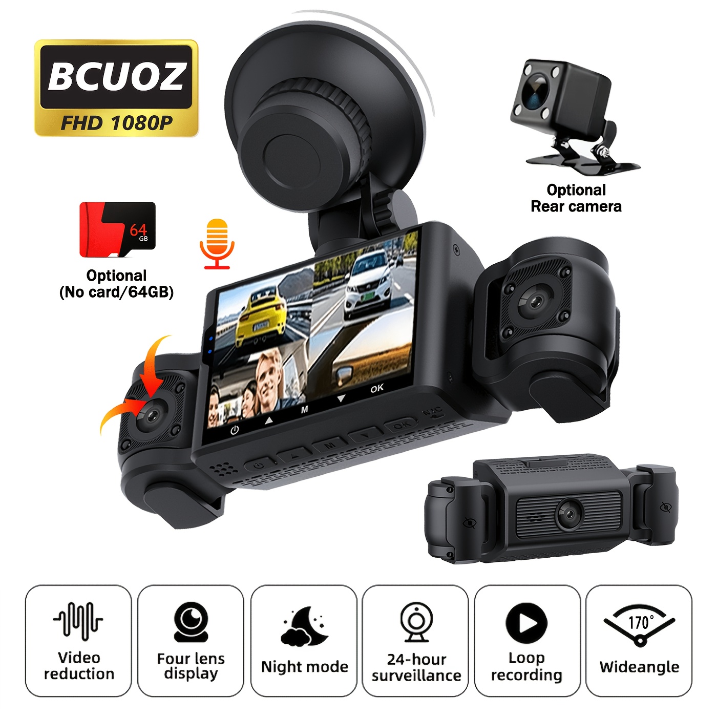 car dash cam sold on Temu United States