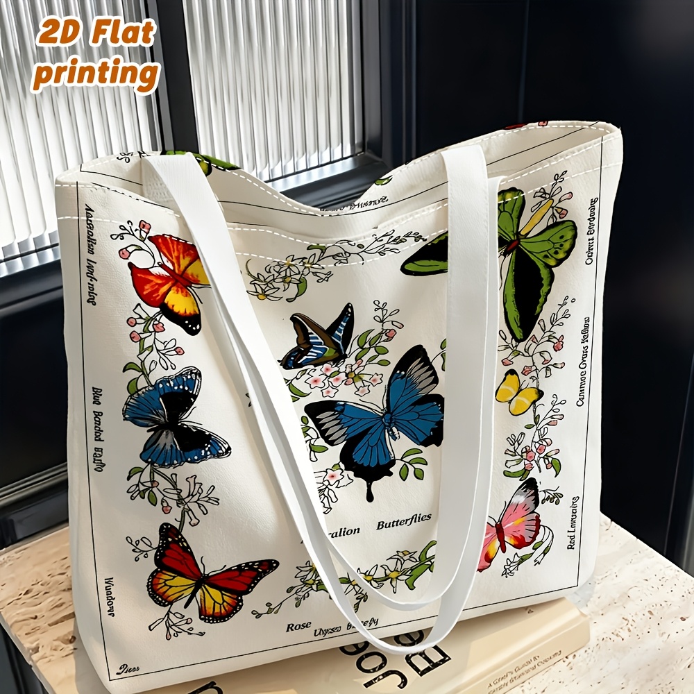 TEMU 1pc And Pattern Printed Women's Shoulder Bag, Multi-functional Handbag, Hand/crossbody Use, Reusable, Exquisite , Suitable For Daily , Outdoor